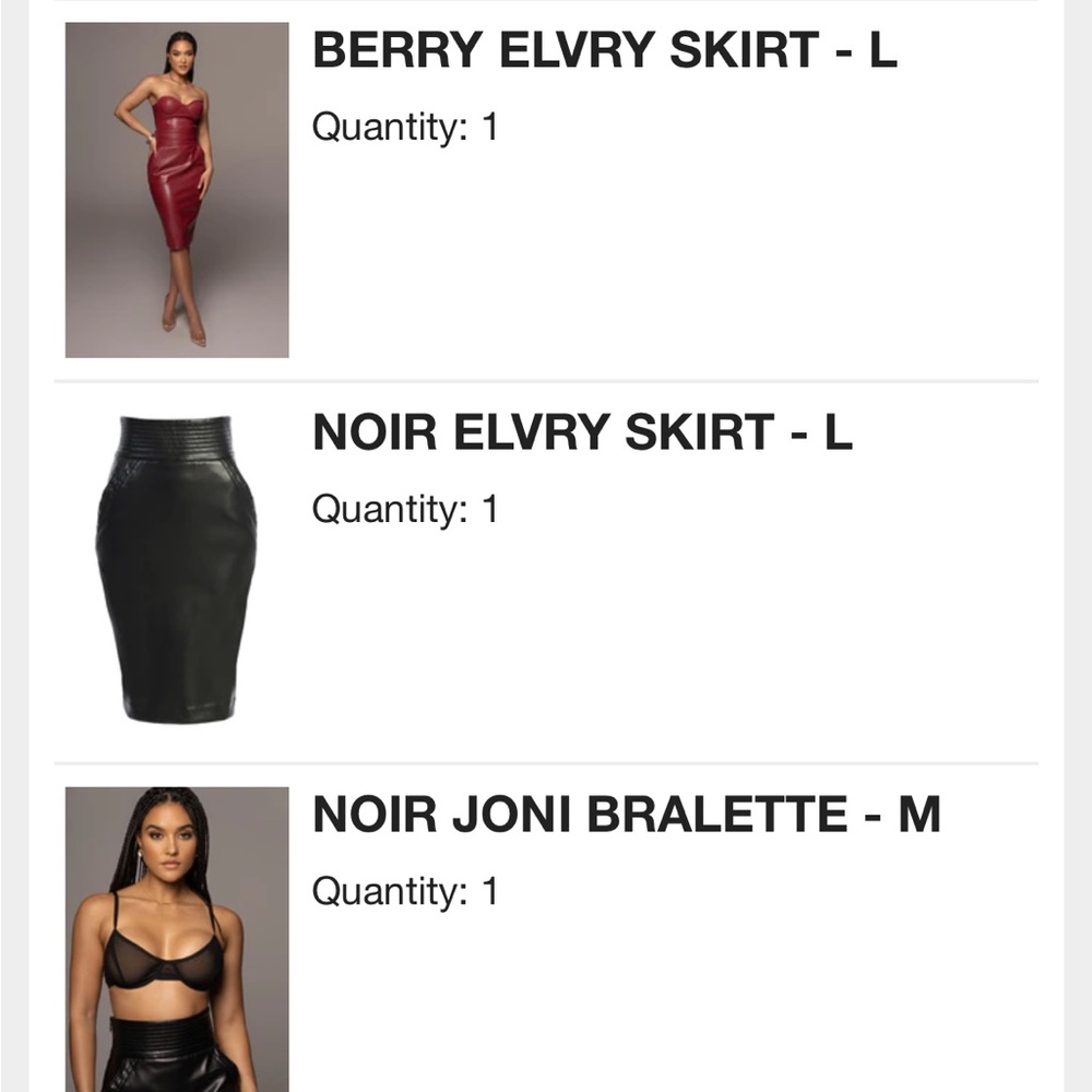 Sexy Jluxlabel vegan leather midi skirt